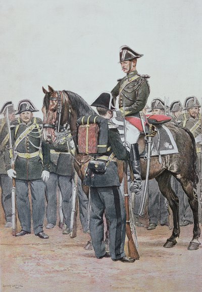 Gendarmerie in full dress uniform, 1887 by Jean Baptiste Edouard Detaille